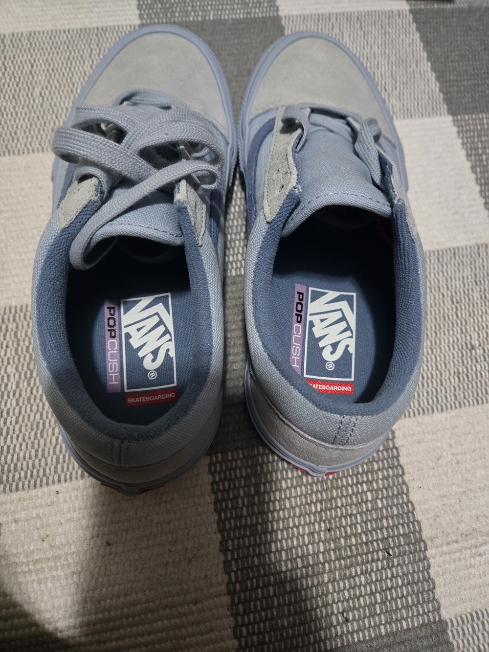 Vans Old Skool Low Top Sneakers in Light Blue - Women's 7.5, Men's 6 - Picture 6 of 7